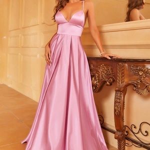 Elegant Pink Gala Dress